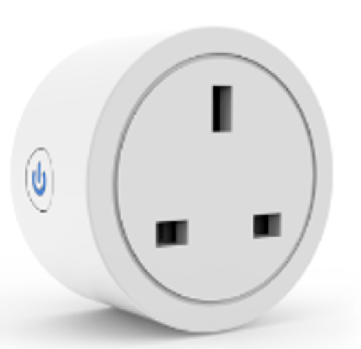 Tuya 16A UK WiFi Plug, Smart Wireless Outlet, Remote App Control, Alexa/Google Home, Timer, Safe, Fire Proof, Compact Design, No Metering, White